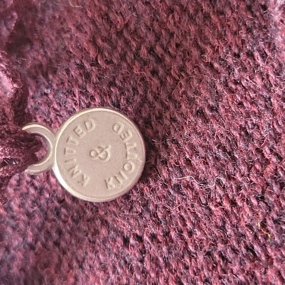 Knitted Knotted Anthropologie Cable Knit Peplum Sweater Top With Textured Hem - - Picture 8 of 10